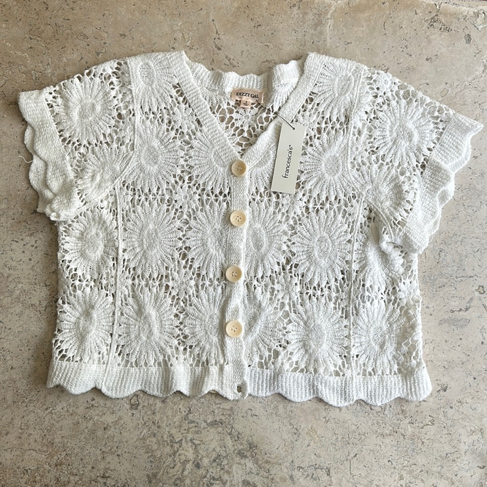 Francesca’s Floral Cardigan Top